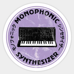 Analogue Synthesizer Vintage Retro Synth Art for Electronic Musician Sticker